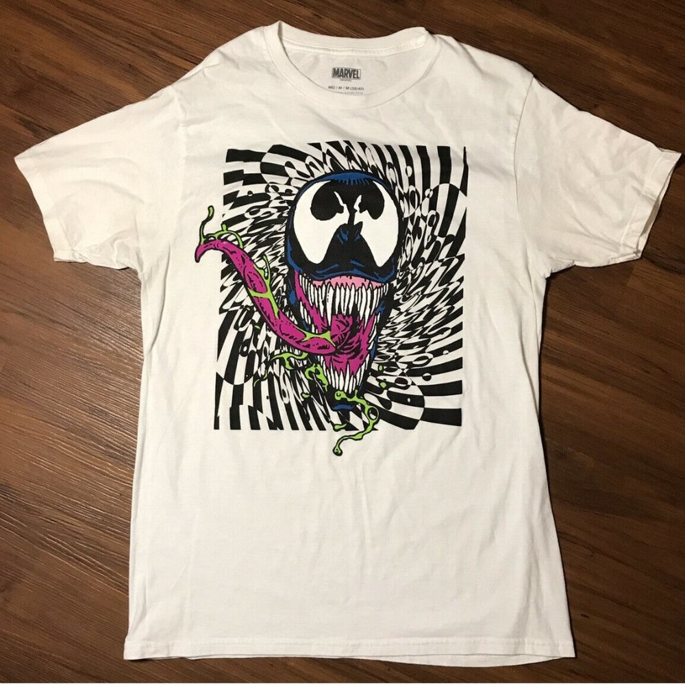 Mens Adult Marvel VENOM Trance T-shirt Size XL **Last ONE**  NWT - Picture 2 of 2